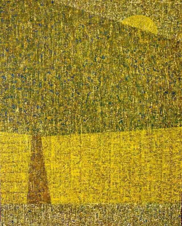 Landscape oil painting titled 'Landscape 1', 30x24 inches, by artist Suraj Lohar on Canvas