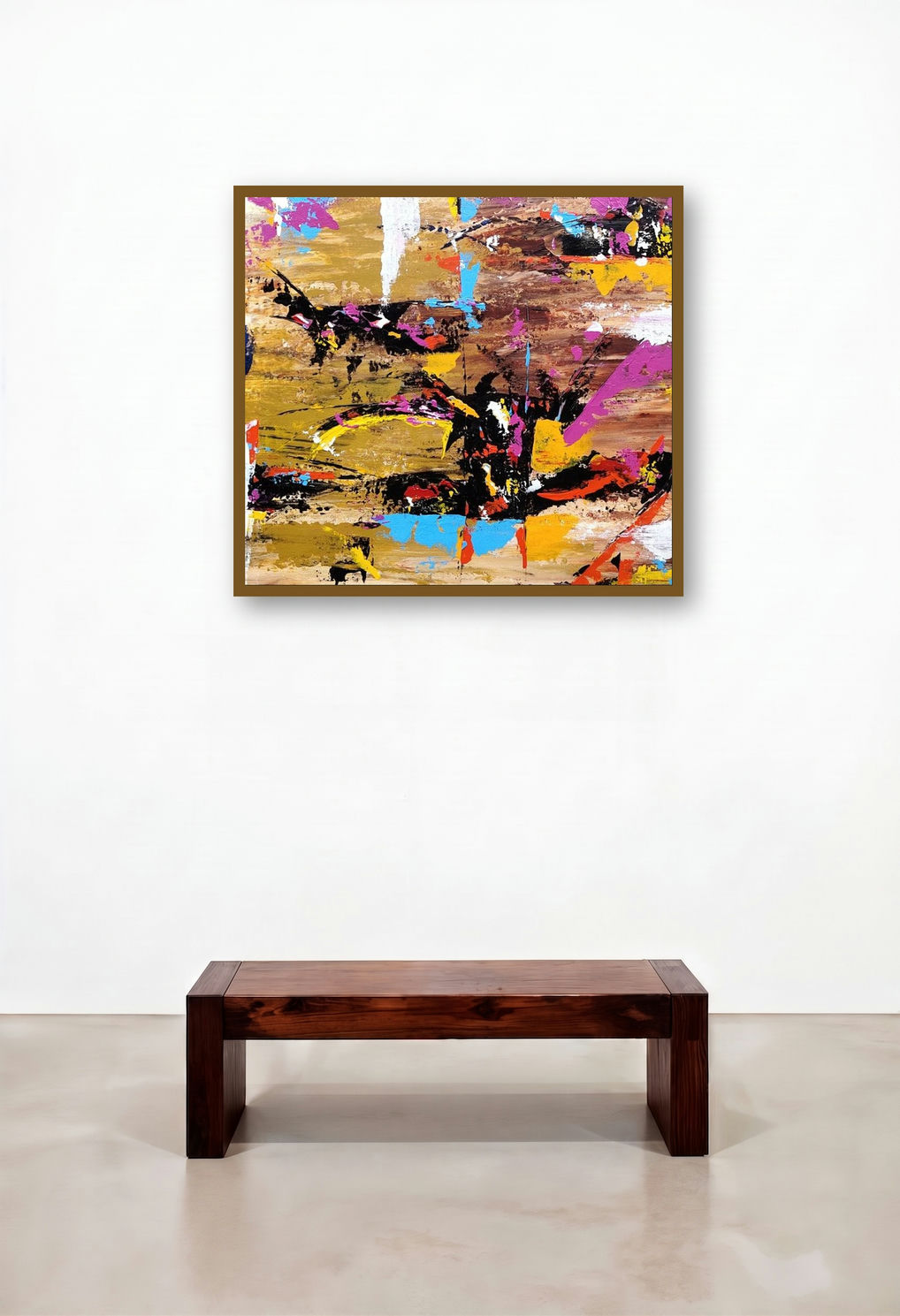 Landscape 2 (Untitled) by artist Rasid Pathan displayed in a Contemporary Hotel Lobby
