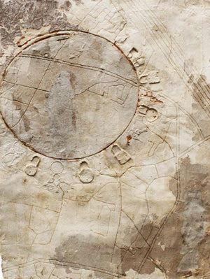 Abstract mixed media painting titled 'Landscape 4', 48x36 inches, by artist Intaz Ansari on Paper Pulp