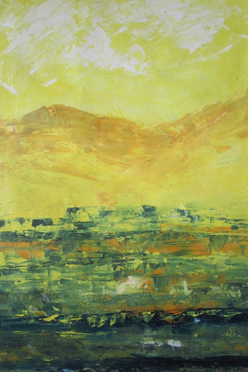 Landscape acrylic painting titled 'Landscape', 18x12 inches, by artist Anamika S on Canvas