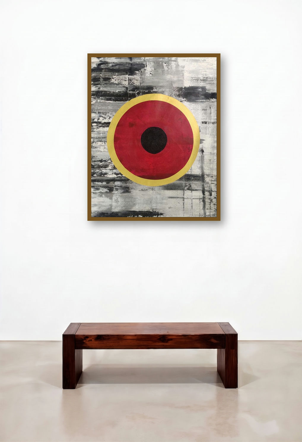 Life (Untitled) by artist Rasid Pathan displayed in a Elegant Living Room
