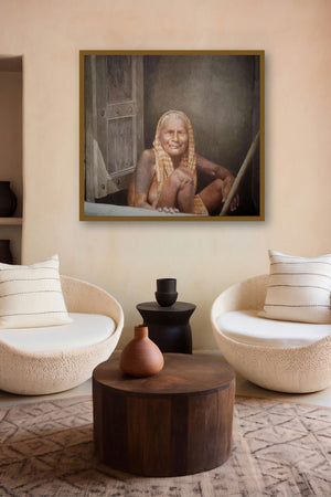 Life (Lines of Time) by artist Raghunath Sahoo displayed in a Contemporary gallery