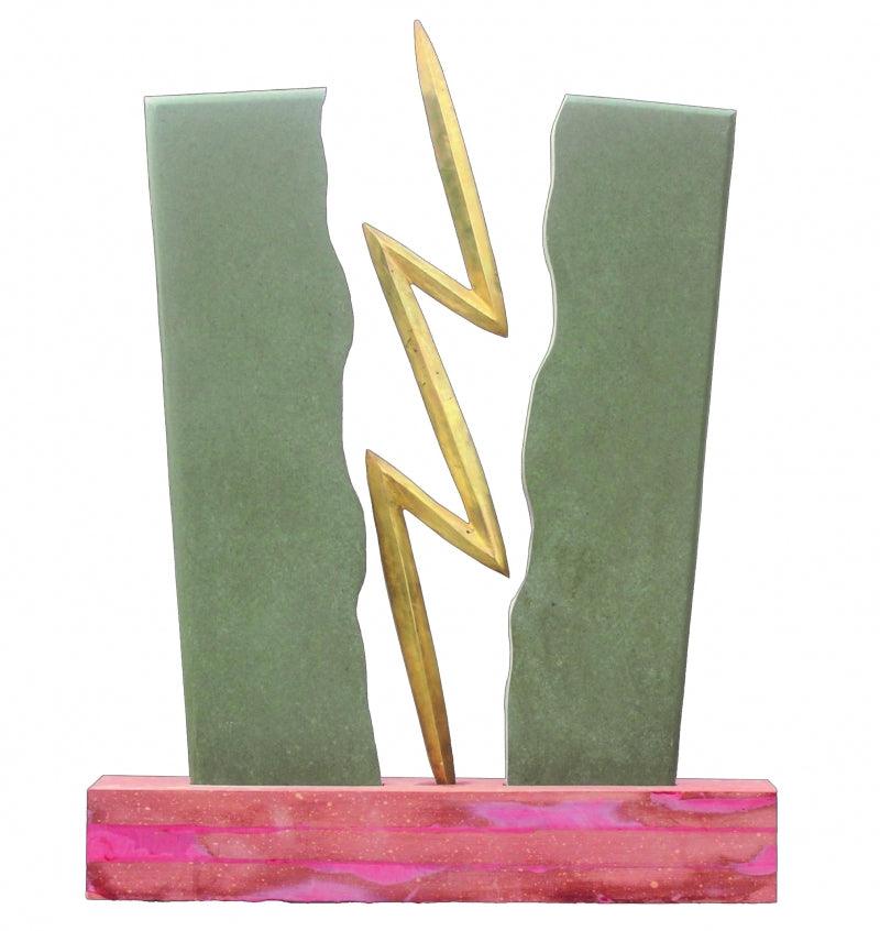 Abstract sculpture titled 'Light Of Hope', 24x26x5 inches, by artist Yogender Kumar on Mixedmedia