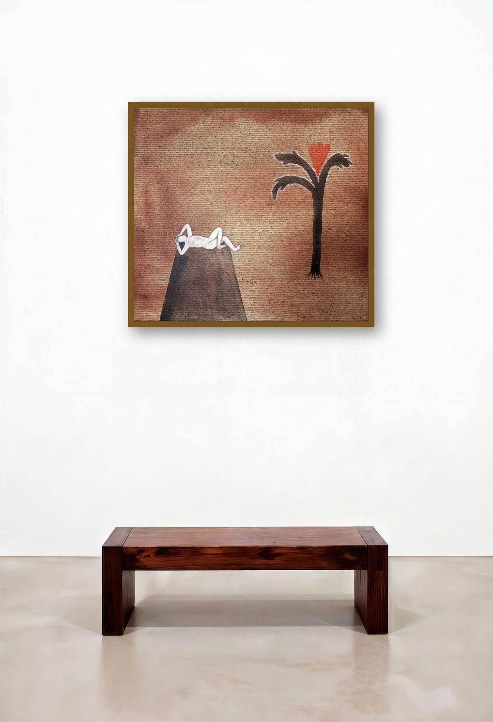 Love 2 (Solitary Contemplation**) by artist Santosh Pattar displayed in a Luxury Executive Office