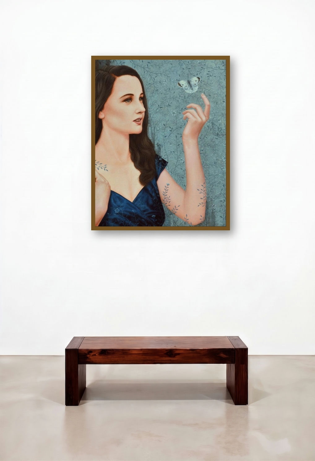 Love by artist Ramesh Das displayed in a Japandi Dining Room