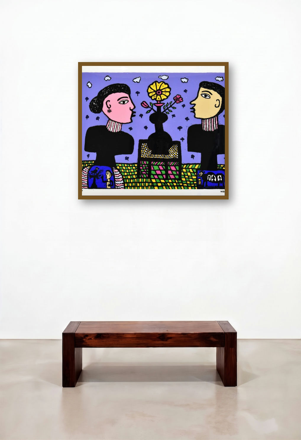 Lovers (Couple with Flowers)