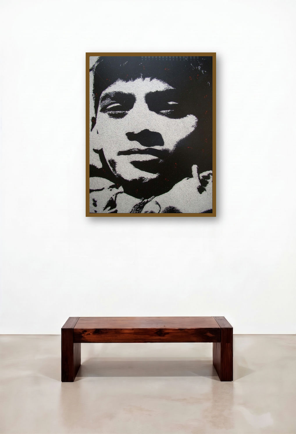 Me (Inner Reflection) by artist Sujit Karmakar displayed in a Industrial Lounge
