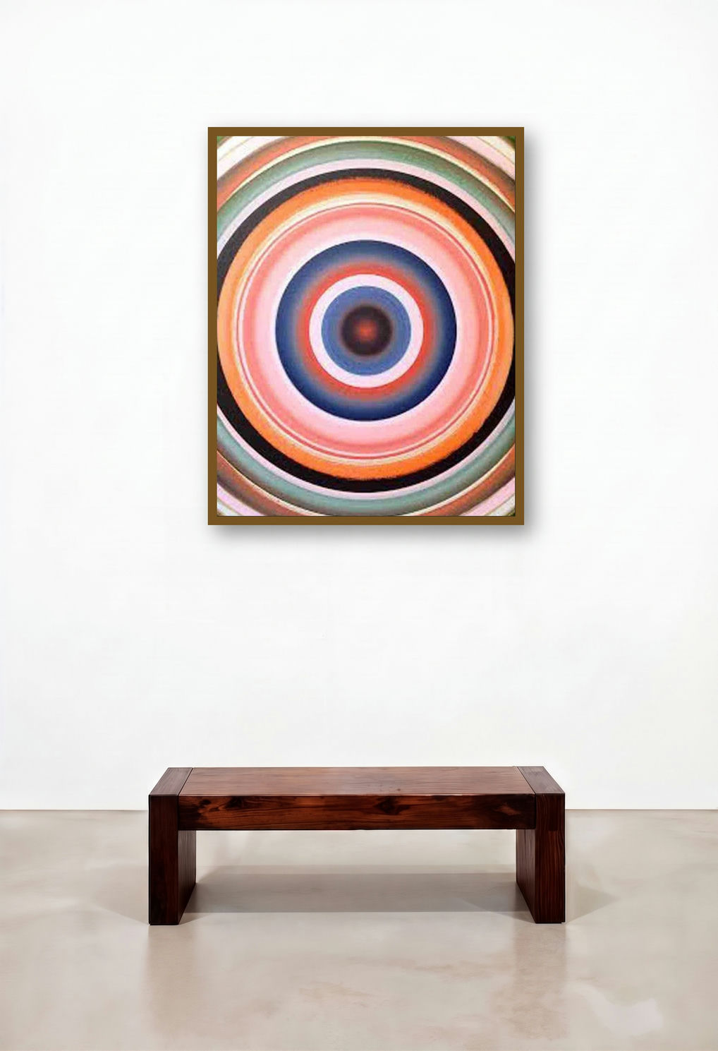 Meditation 6 (Cosmic Tapestry**) by artist Ghanshyam Gupta displayed in a Contemporary Luxury Penthouse