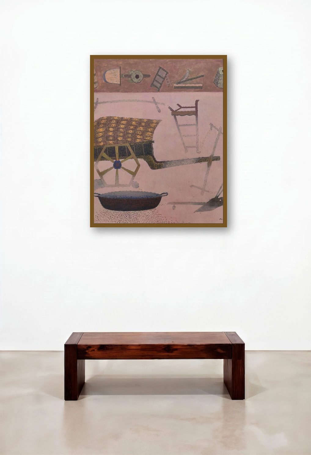 Memories 2 by artist Amol Khade displayed in a Modern Family Room
