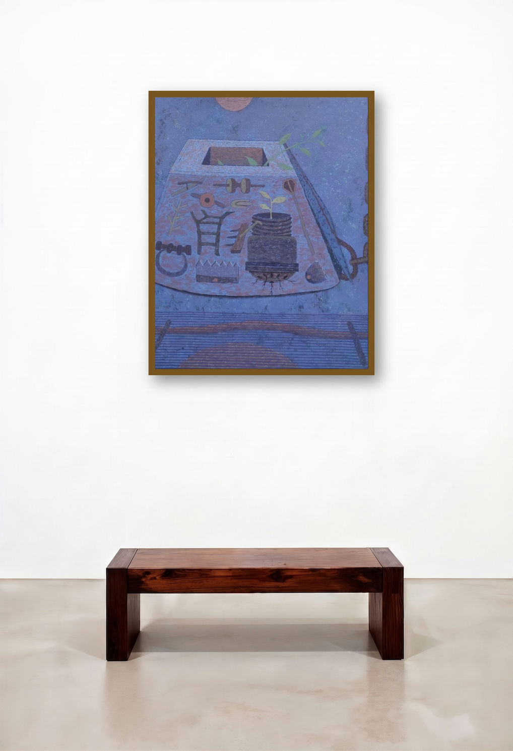 Memories (Hope Springs Eternal) by artist Amol Khade displayed in a Eclectic Hallway