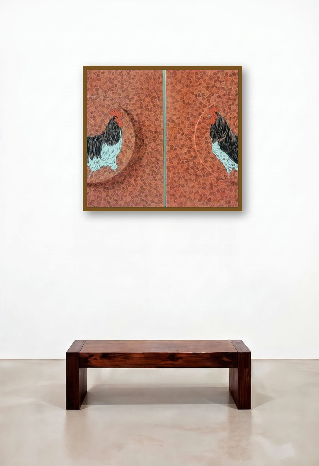 Morning 2 (Diptych) by artist Rama Krishna V displayed in a Contemporary Study