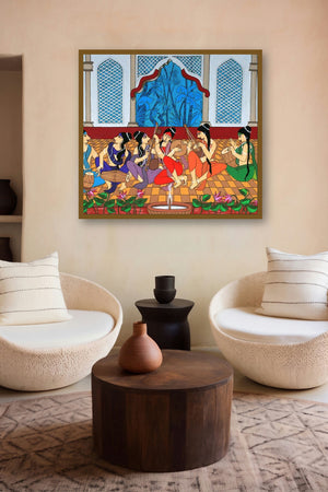 Musical Evening (Harmonious Ensemble**) by artist Chetan Katigar displayed in a Indian Art gallery