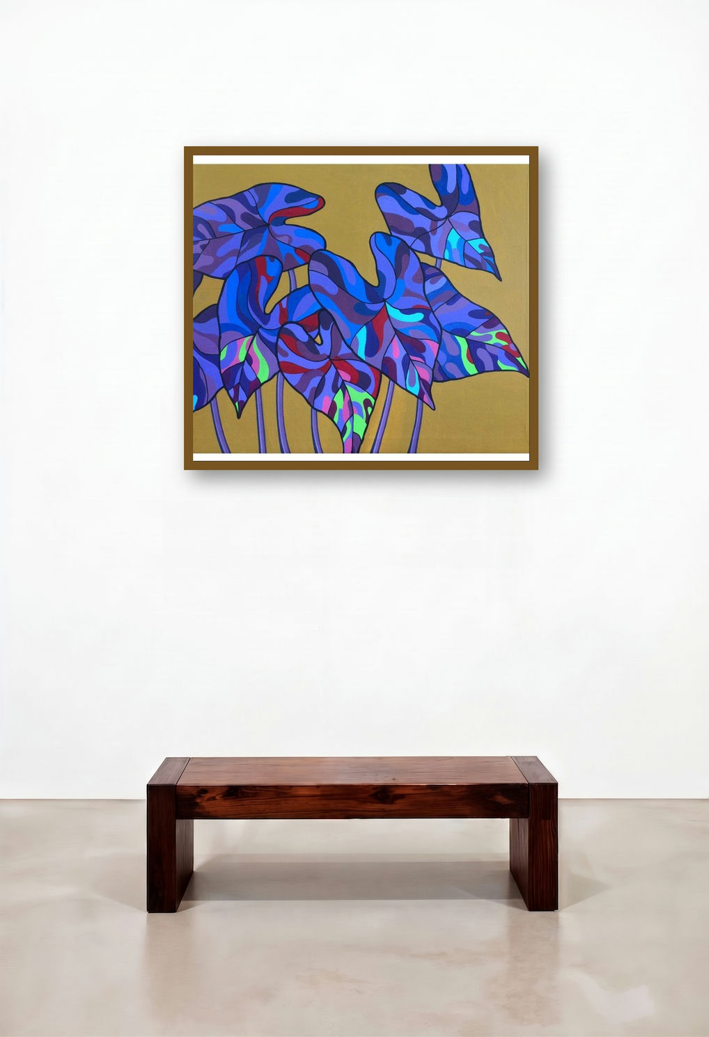 Nature 5 (Passionate Hues) by artist Manish Dey displayed in a Designer Penthouse