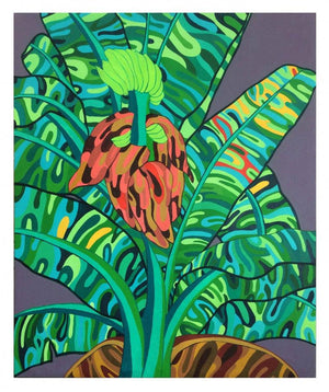 contemporary acrylic painting titled 'NATURE 6', 36x30 inches, by artist Manish Dey on Canvas