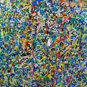 Nature acrylic painting titled 'Nature 1', 23x23 inches, by artist Prasanta Acharjee on Canvas