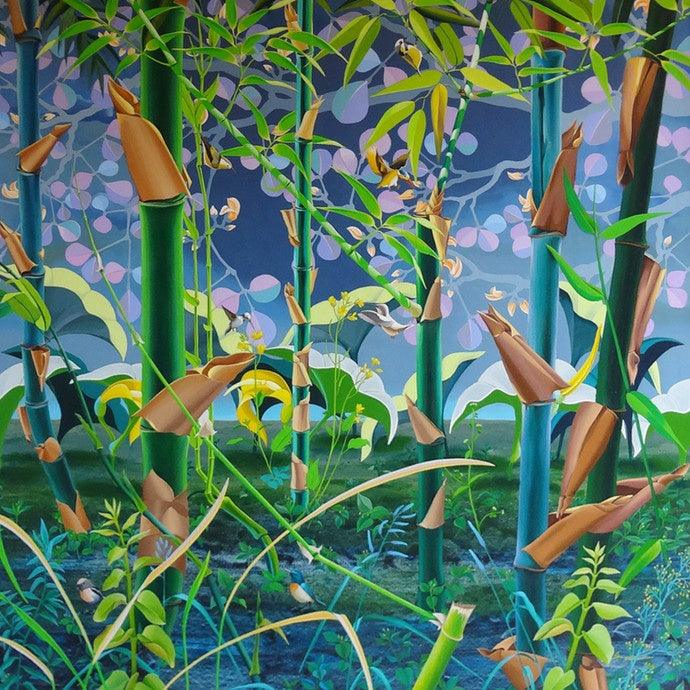 Nature acrylic painting titled 'Nature 2', 54x54 inches, by artist Sanjay Kumar Biswal on Canvas