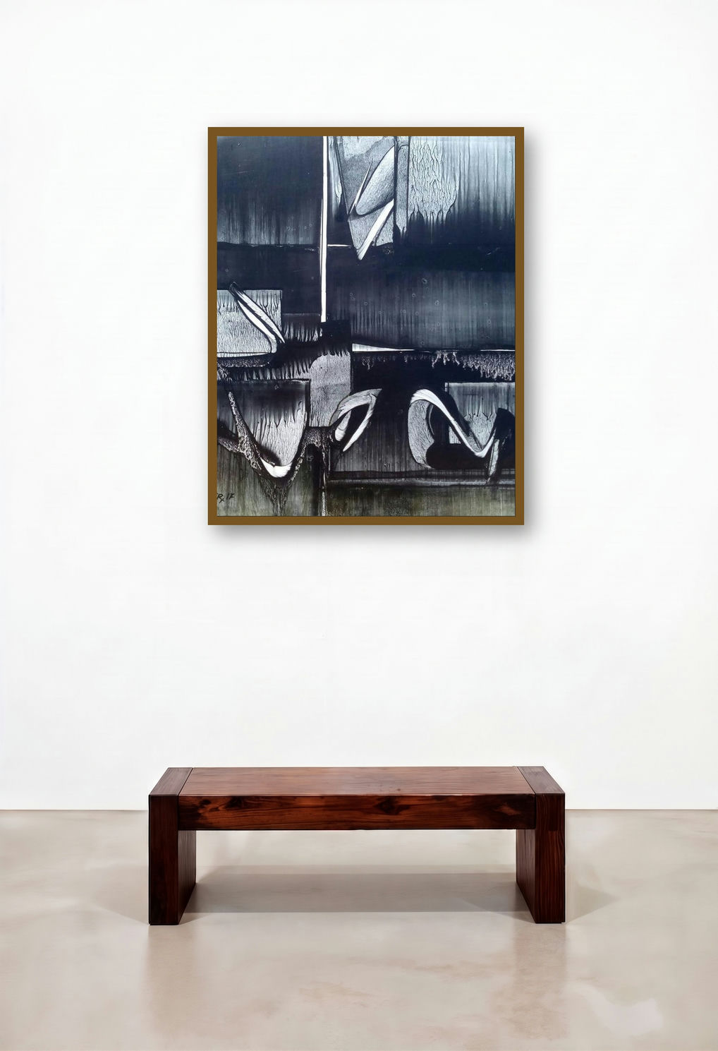 Nature 2 (Nightfall) by artist Ramesh Kher displayed in a Minimalist Lounge