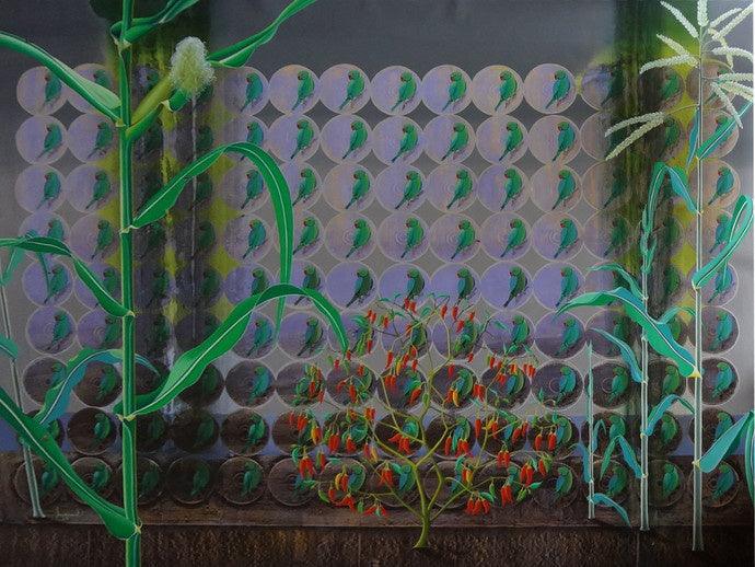 Nature acrylic painting titled 'Nature', 57x72 inches, by artist Sanjay Kumar Biswal on Canvas