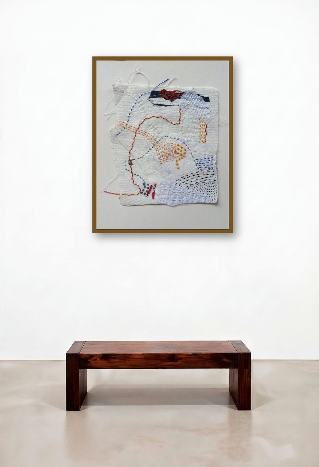 Nature (Pathways) by artist Bharti Dixit displayed in a Art Deco Hallway