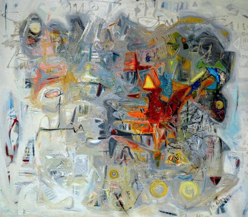 Nature acrylic painting titled 'Nature', 48x54 inches, by artist Rajesh Kumar Singh on Canvas