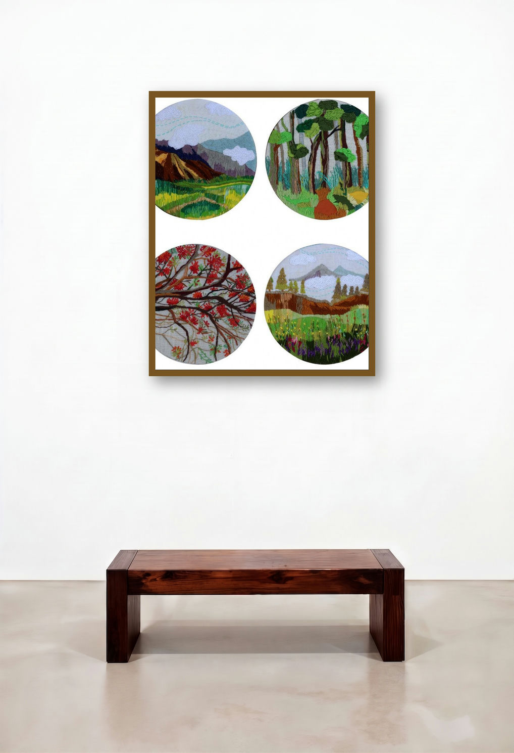 Nature (Embroidered Nature Scenes)