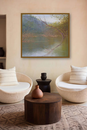 Nature Reflection I by artist Fareed Ahmed displayed in a Modern gallery