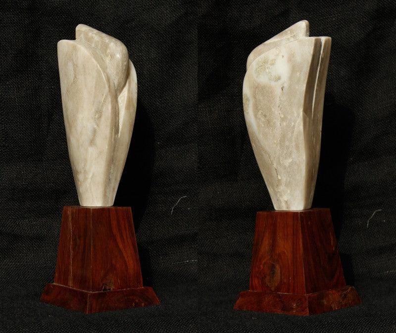 Figurative sculpture titled 'New Birth', 15x13x11 inches, by artist Rajeev Ranjan on Marble