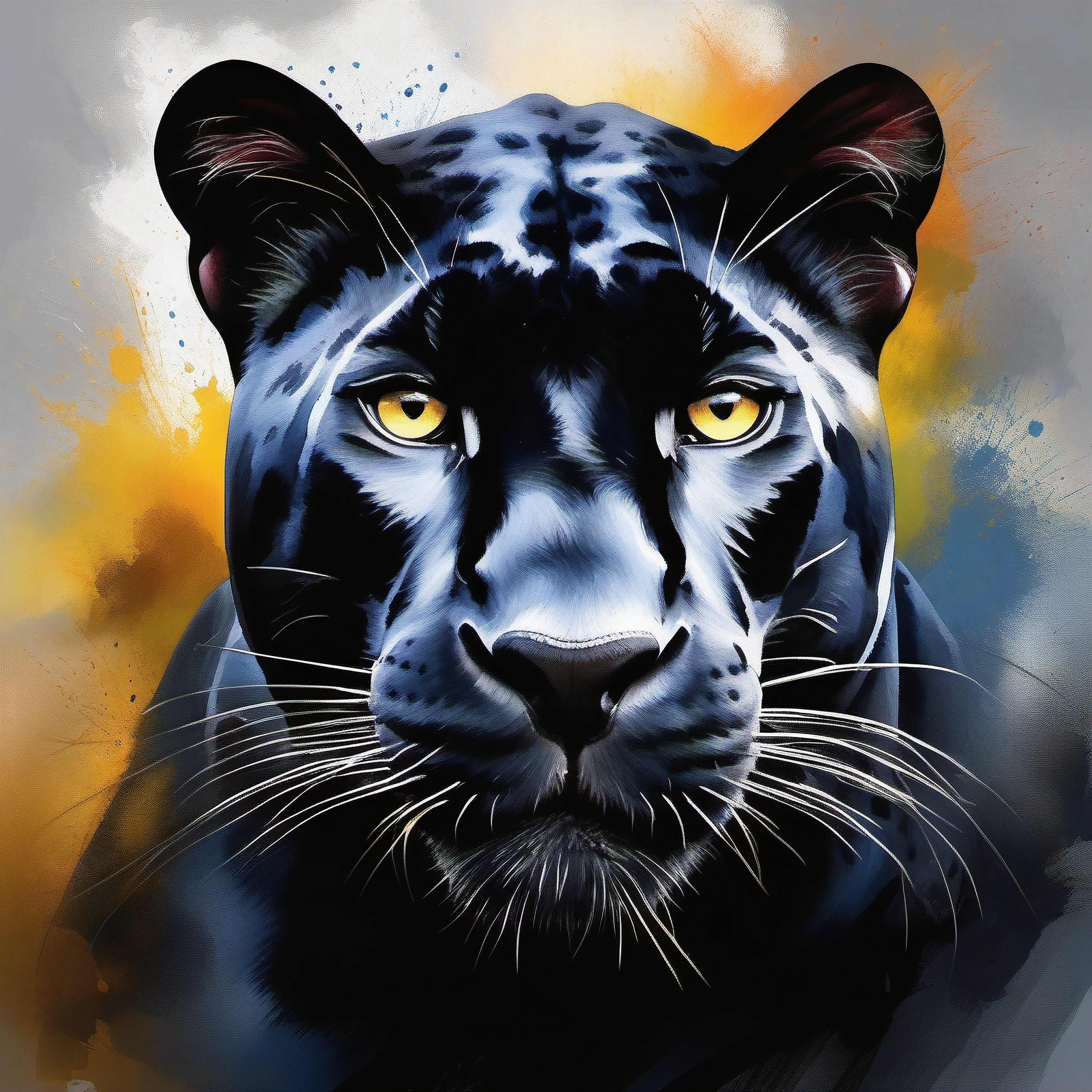 Panther by artist Abir Dasgupta on Canvas