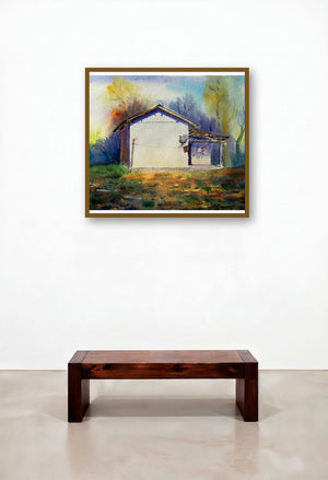 Plain Air (Homeward Bound) by artist Biki Das displayed in a Boutique Hotel Style Family Room