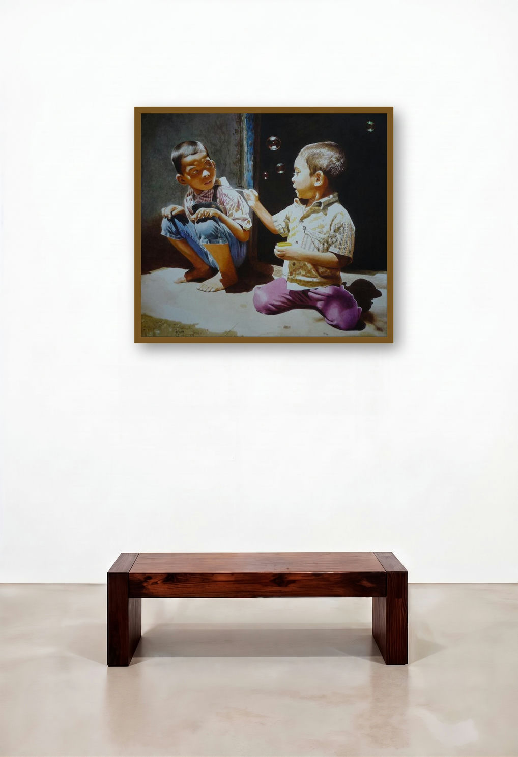 Play by artist Raghunath Sahoo displayed in a Industrial Library