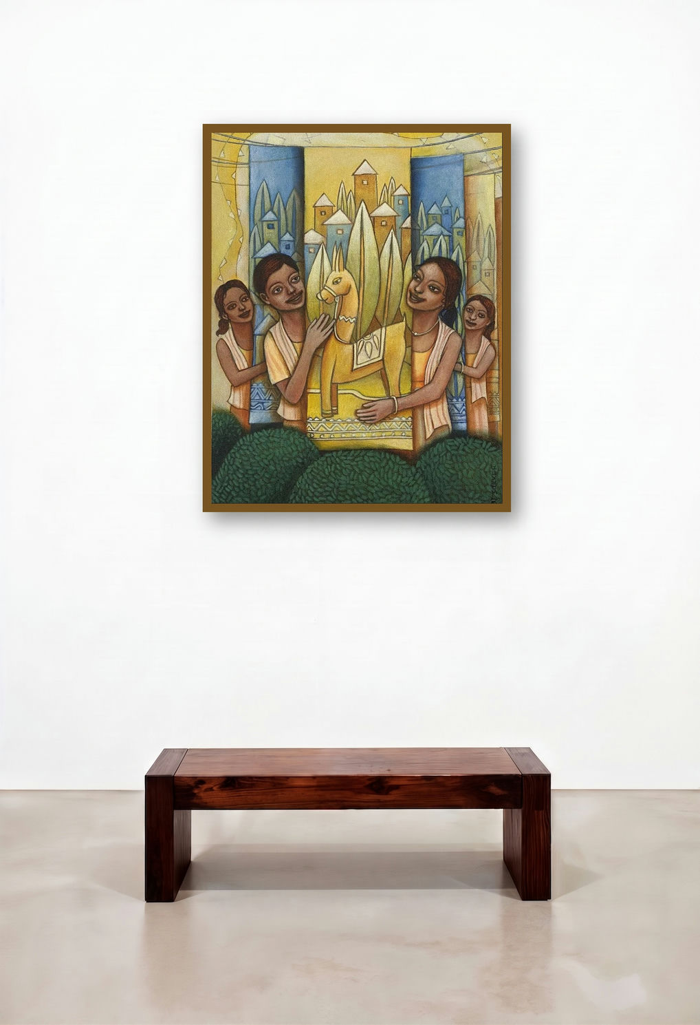 Propose (The Village Toy) by artist Aniruddha Sarker displayed in a Coastal Home Office