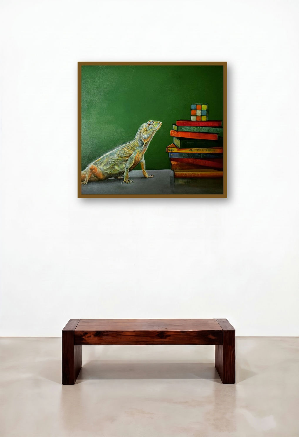 Puzzle Of Colours (The Curious Mind) by artist Sumon Naskar displayed in a Transitional Hallway