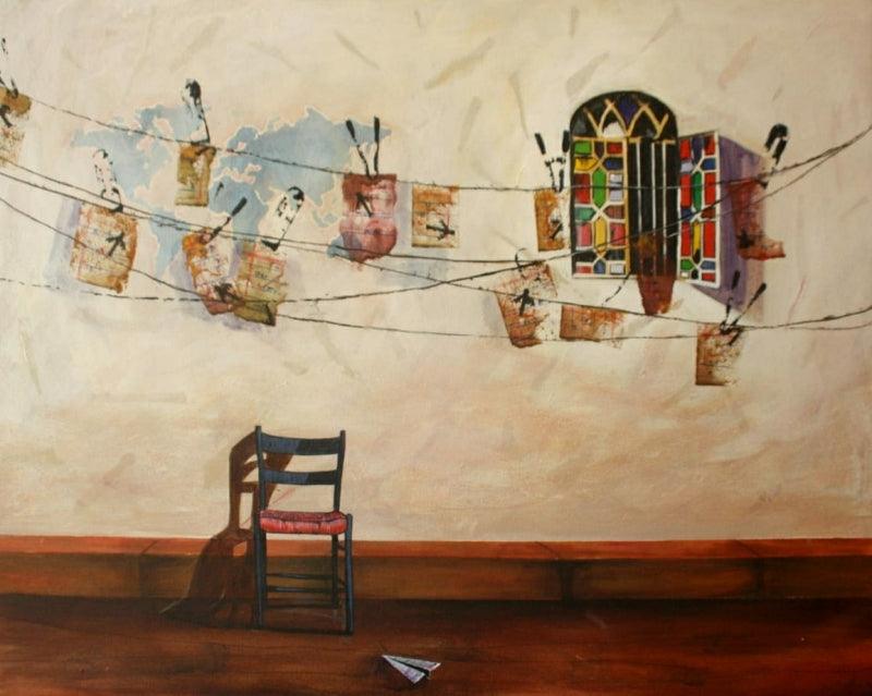 Still-life acrylic painting titled 'Ray', 24x30 inches, by artist Isha Bawiskar on Canvas