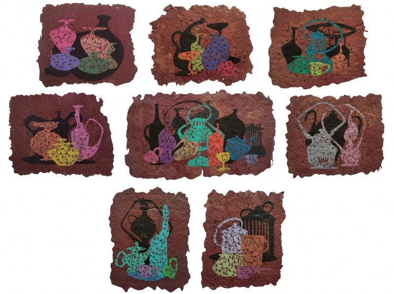 contemporary acrylic painting titled 'Relation', 33x39 inches, by artist Mandar Khadtar on Paper