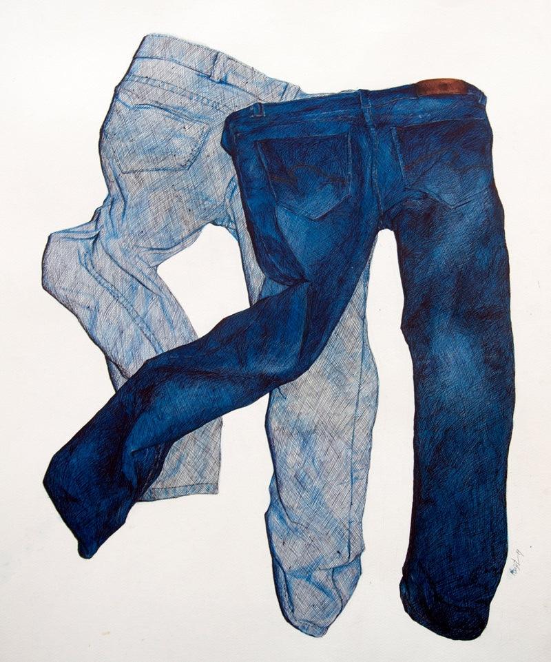 Still-life mixed media painting titled 'Relation', 28x24 inches, by artist Avijit Dutta on Paper