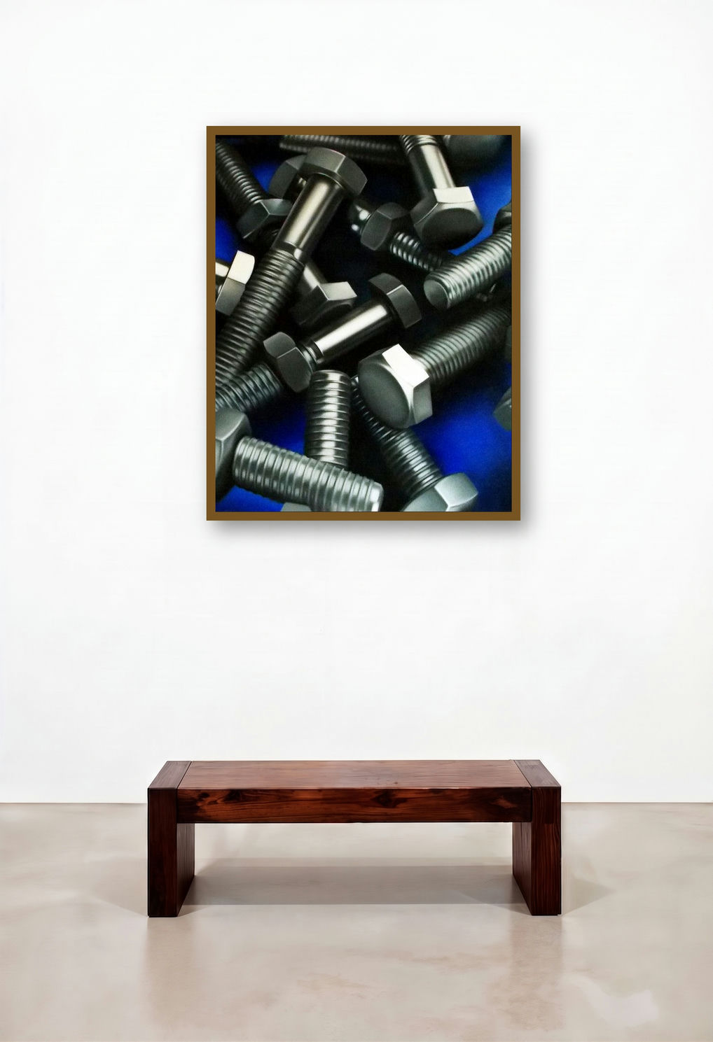 Resting Time (Industrial Symphony) by artist Abid Shaikh displayed in a Coastal Family Room