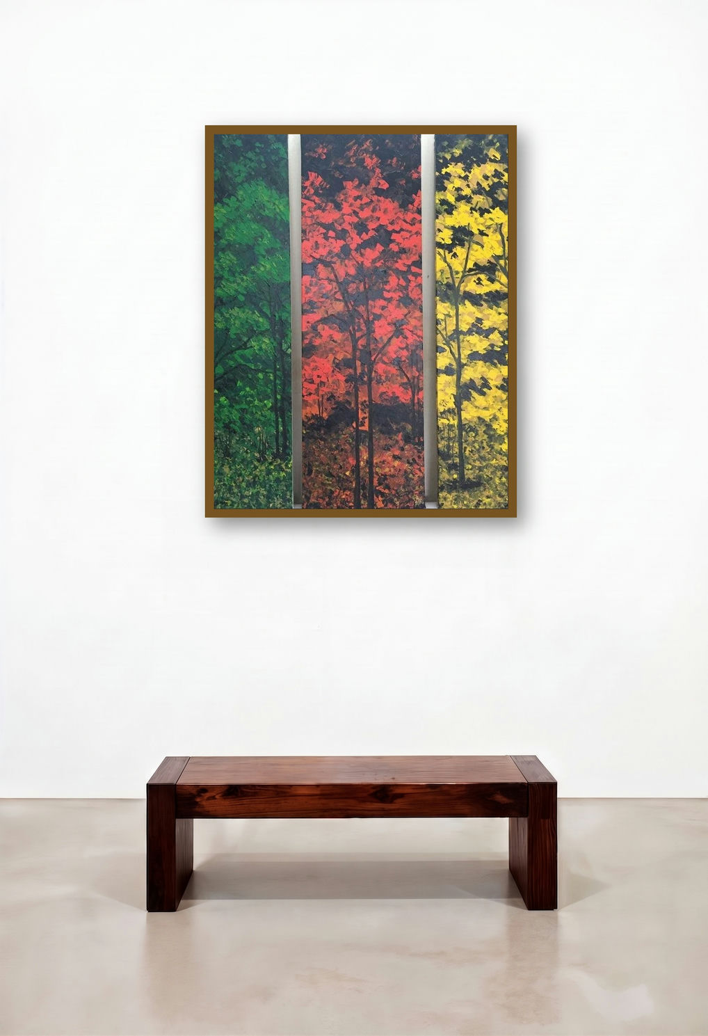 Seasons (The Cycle of Change) by artist Shilpi Singh Patel displayed in a Art Deco Bedroom