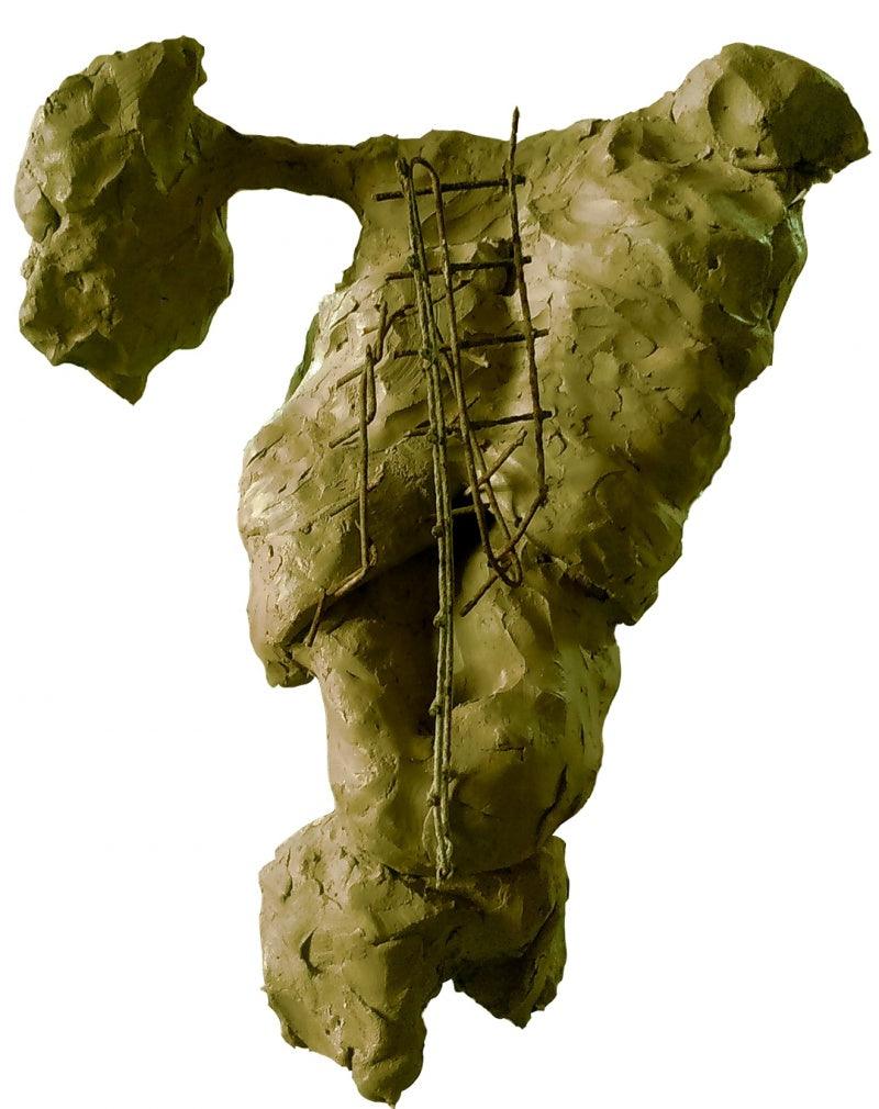 Still-life sculpture titled 'Self', 18x12x8 inches, by artist Ashwam Salokhe on Metal