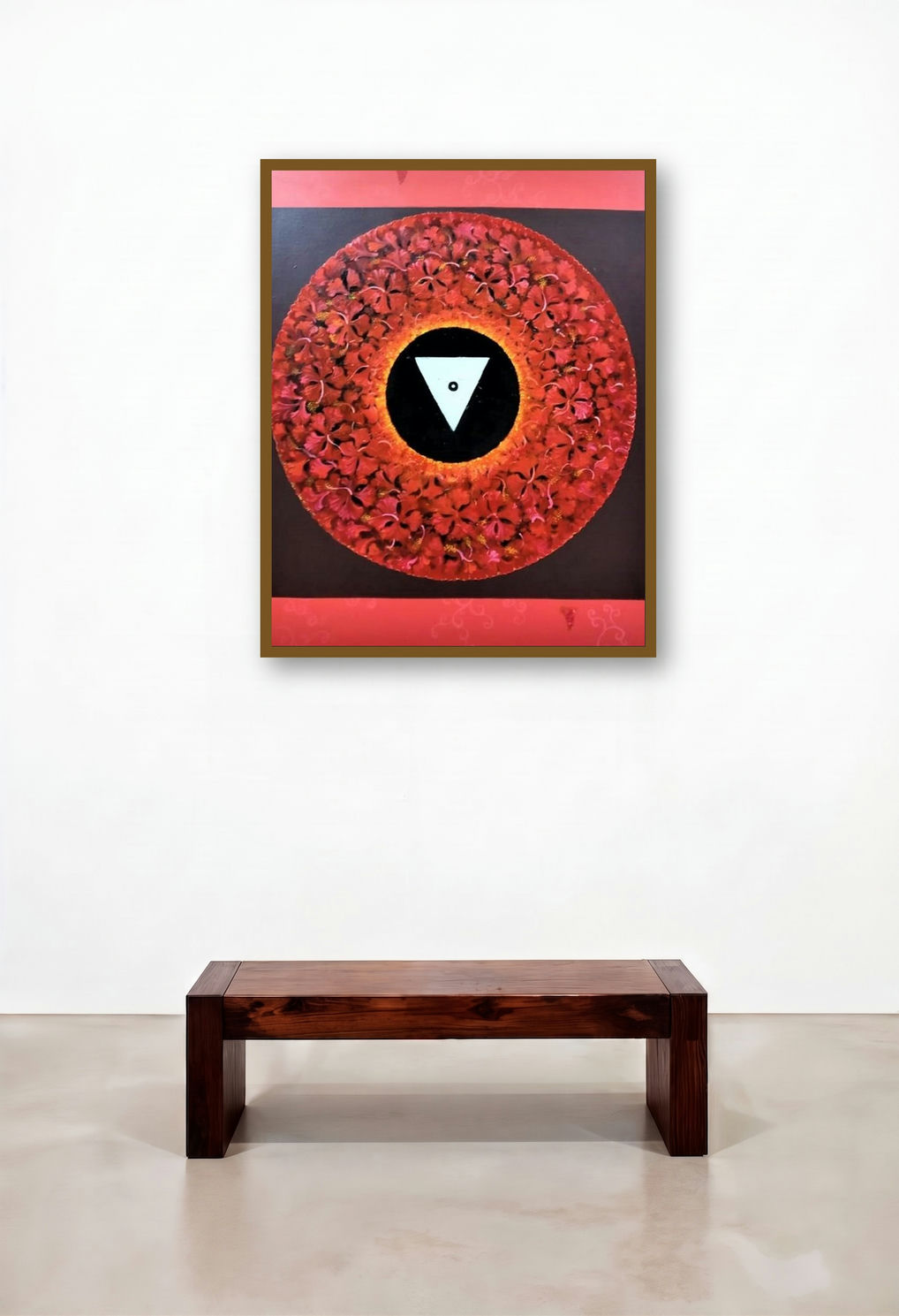 Shakti (The Heart of the Bloom) by artist Rajib Deyashi displayed in a Transitional Foyer