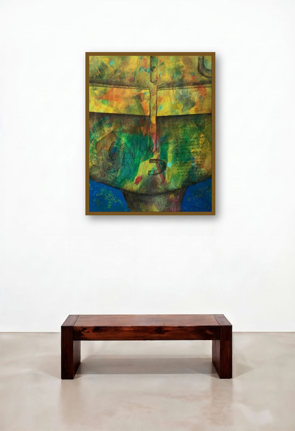 Shiva (Hidden Depths) by artist Amit Pithadia displayed in a Luxury Hotel Suite