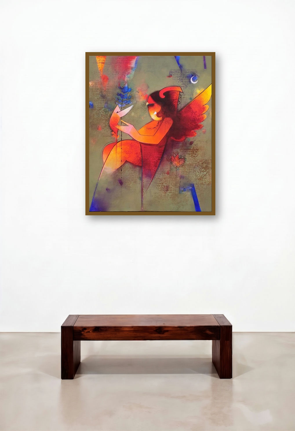 Shree Ganesh (Celestial Grace) by artist Amol Pawar displayed in a Coastal Study