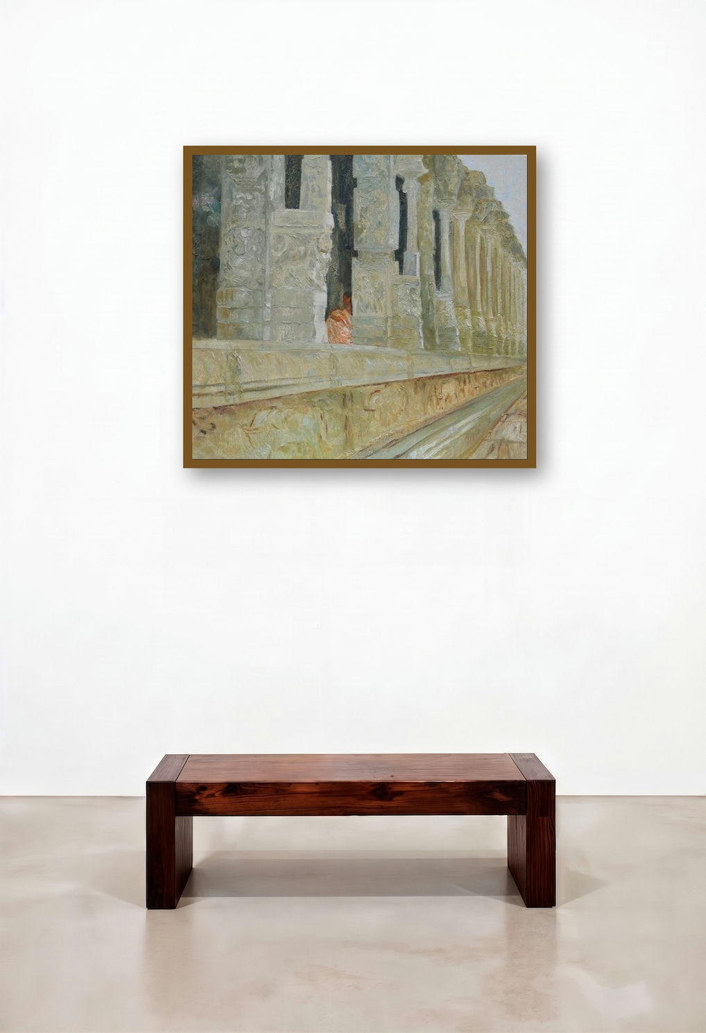 Surrender (Echoes of Time) by artist Jaya Javeri displayed in a Eclectic Family Room
