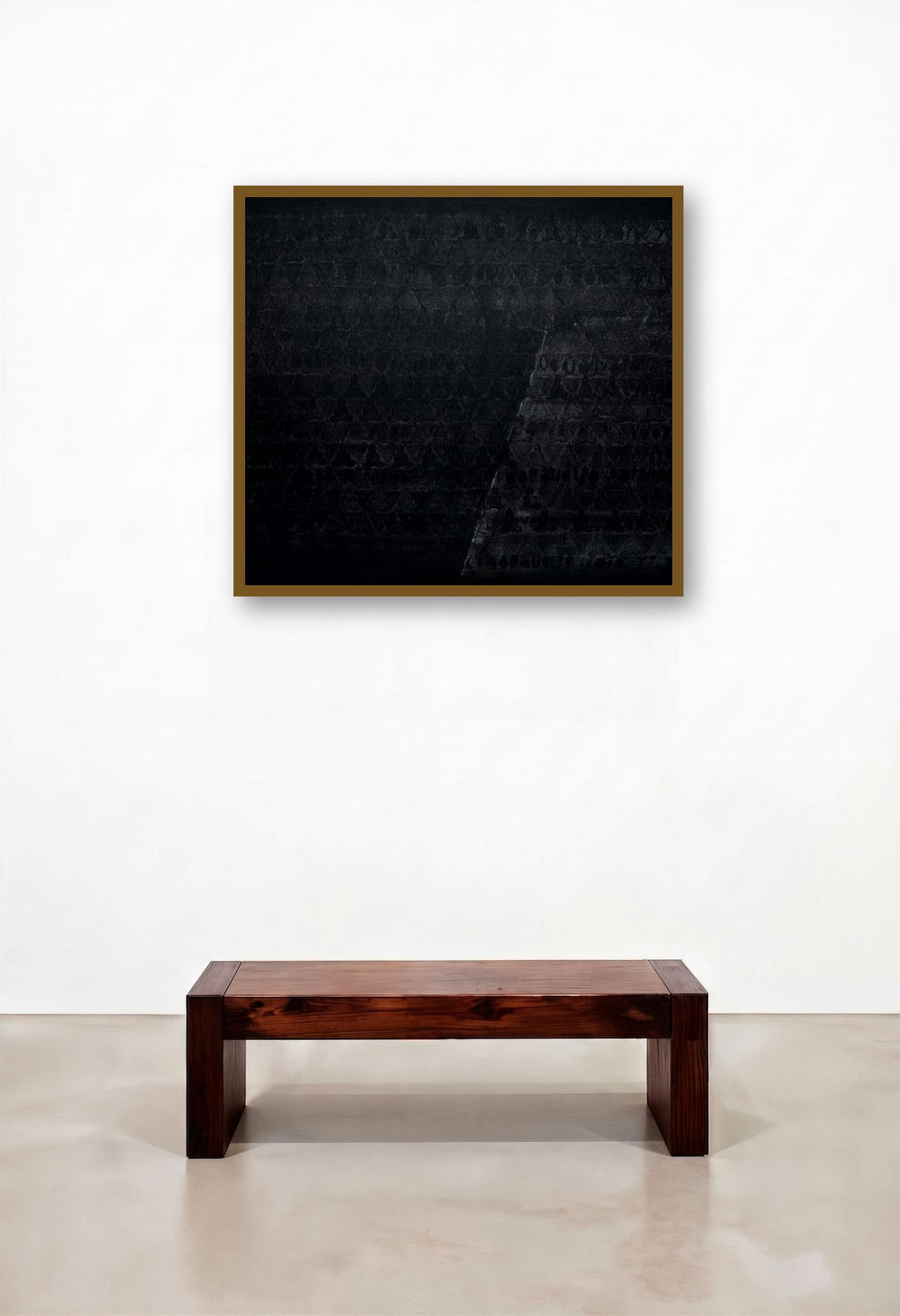 Swayvedan 37 (Data Stream) by artist Lakshman Chavan displayed in a Urban Loft Study