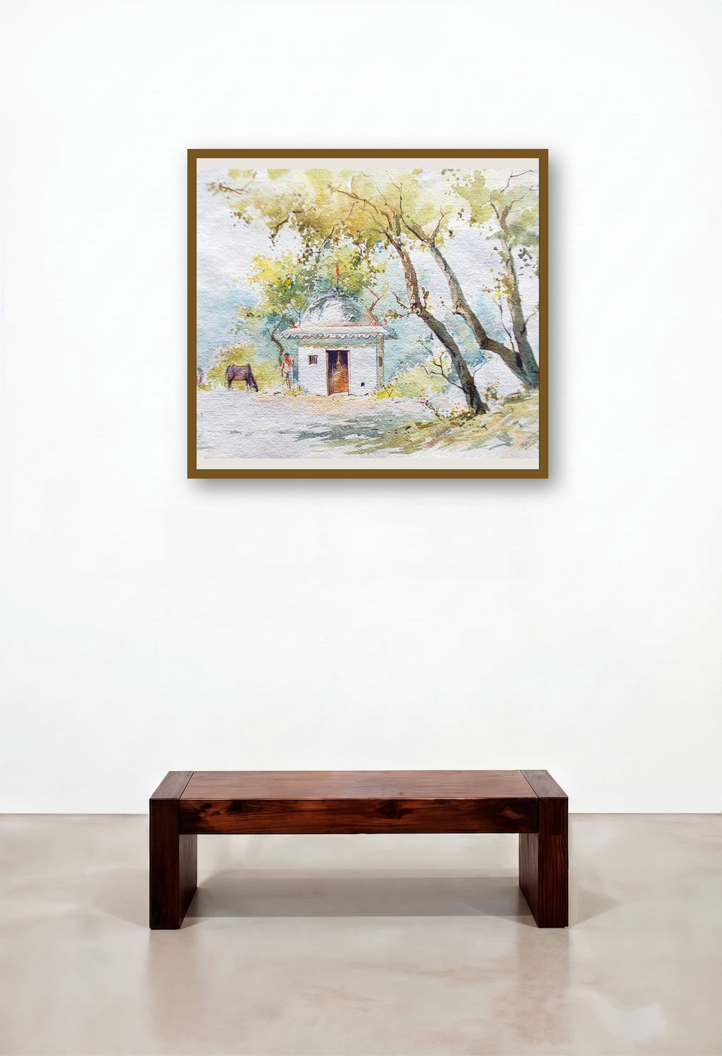 Temple (Sanctuary and Solitude) by artist Swapnil Mhapankar displayed in a Industrial Executive Office