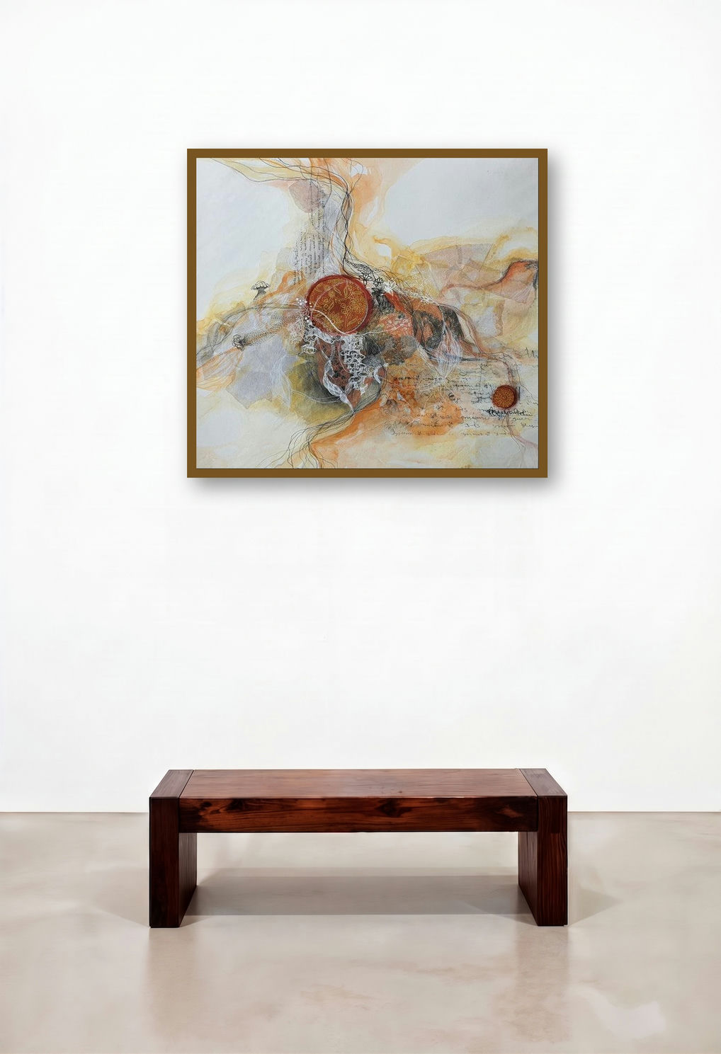 The Banyan (Ethereal Tapestry) by artist Vanchha Dixit displayed in a Coastal Study