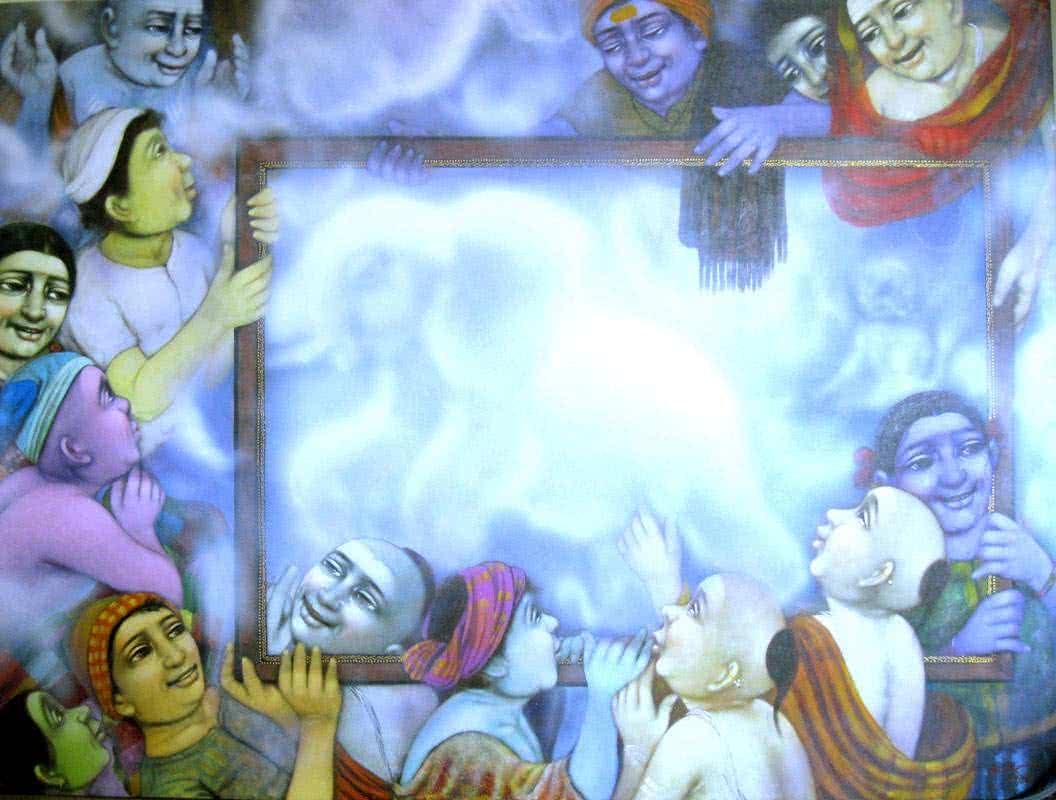 Realistic acrylic painting titled 'The dream', 72x1x54 inches, by artist Apet Pramod on Canvas