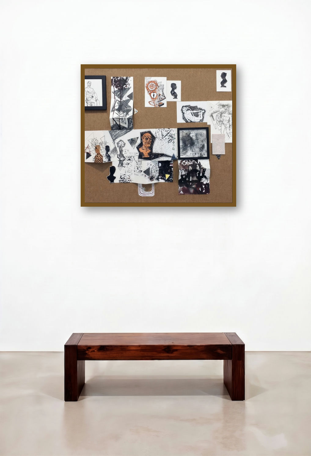 Transformation Into Self 1 (Fragments of Consciousness) by artist Abhishek Chourasia displayed in a Contemporary Dining Room