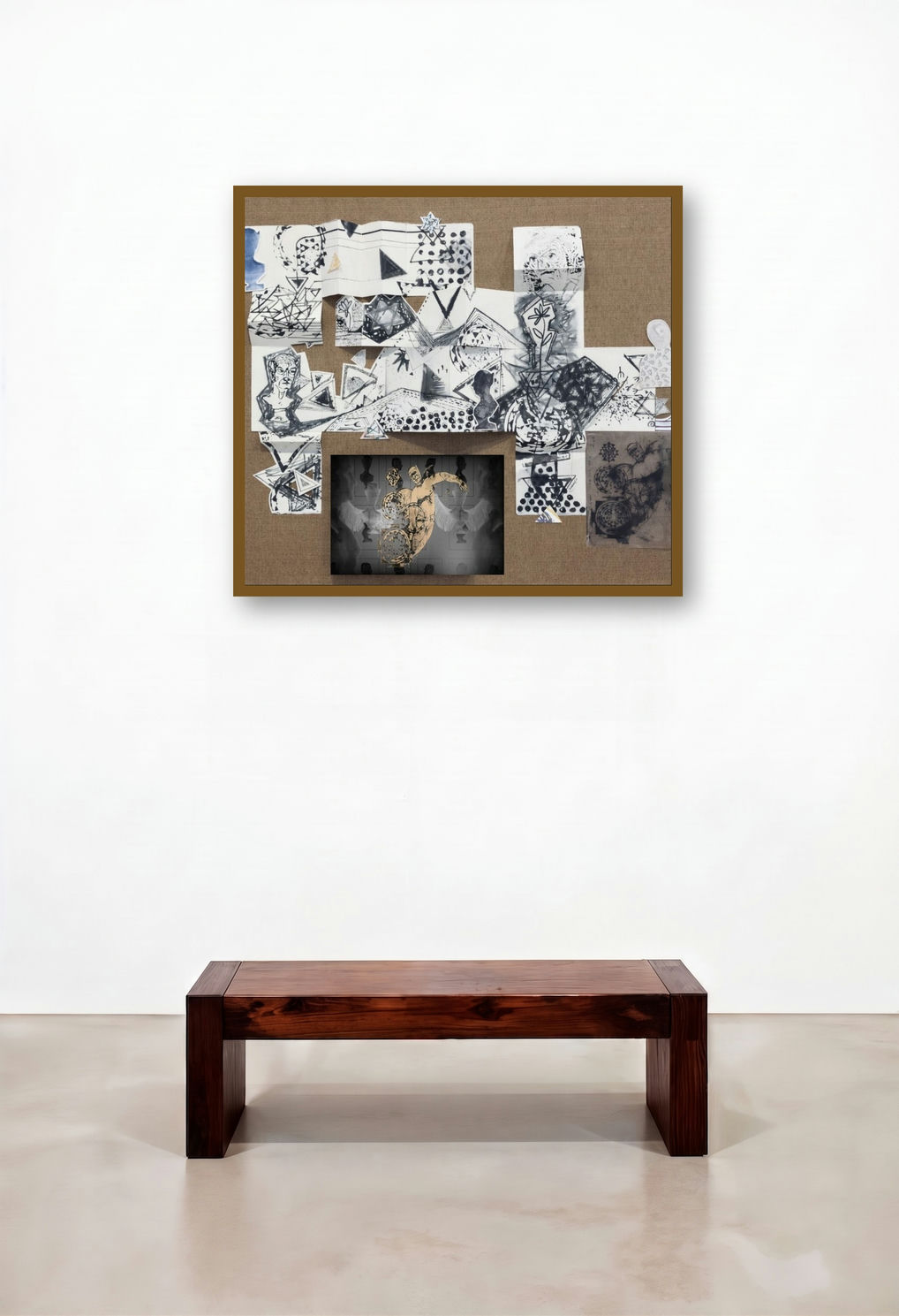 Transformation Into Self 2 (Fractured Reality) by artist Abhishek Chourasia displayed in a Traditional Study
