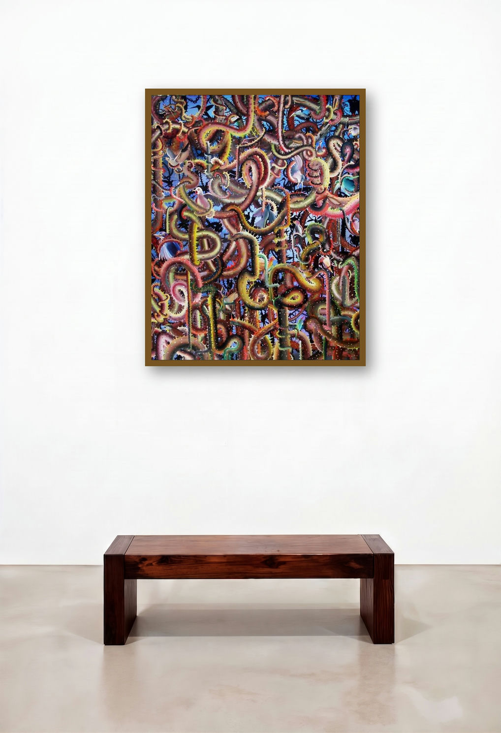Trapped by artist Bhagyanath C displayed in a Industrial Penthouse