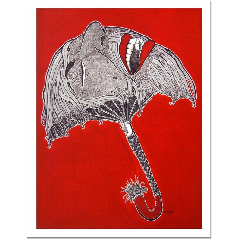 Figurative mixed media painting titled 'UNTITLED', 36x48 inches, by artist SHISHIR BHATT on Canvas